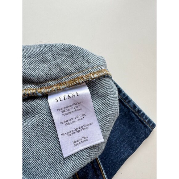 SEZANE Slim Parfait Dark Blue High Rise Skinny Ankle Jeans, Size 30 - Picture 13 of 14